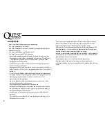 Preview for 8 page of Quest Leisure Products KB-7145UK Instruction Manual