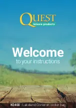 Preview for 1 page of Quest Leisure Products Lakeland Coniston Instructions Manual