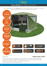 Предварительный просмотр 12 страницы Quest Leisure Products Screen Shelter Instructions Manual