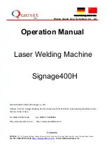 Questt Signage400H Operation Manual preview