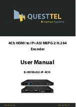 Questtel B-HDMI-ASI-IP-4CH User Manual preview