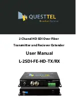 Questtel L-2SDI-FE-HD-TX User Manual preview