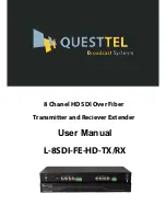 Preview for 1 page of Questtel L-8SDI-FE-HD-RX User Manual