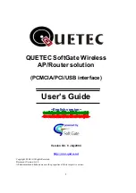 Quetec SoftGate User Manual предпросмотр