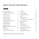 Предварительный просмотр 2 страницы Quha Zono X User Manual