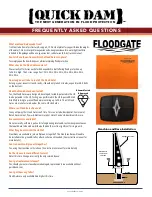 Preview for 1 page of QUICK DAM FLOODGATE QDFG45 Frequently Asked Questions