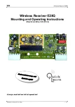 Quick Learn E28Q Mounting And Operating Instructions предпросмотр