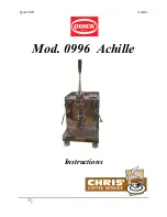 Quick MILL Achille 0996 Instruction Manual preview