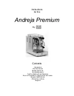 Preview for 1 page of Quick MILL Andreja Premium Instructions Manual