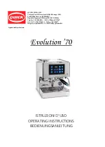 Quick MILL Evolution 70 Operating Instructions Manual preview