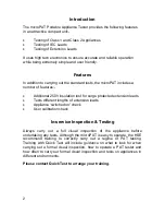 Preview for 4 page of Quick Test microPAT User Manual