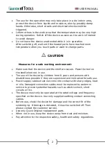 Preview for 16 page of Quick Tools QU861DW User Manual