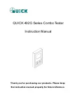 Preview for 1 page of Quick 492G Series Instruction Manual