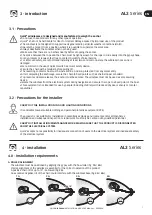 Preview for 7 page of Quick AL3 1512 Installation And User Manual