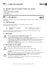 Preview for 5 page of Quick BK 160 Installation And User Manual