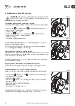 Preview for 22 page of Quick BL2 1212 FY Installation And Use Manual