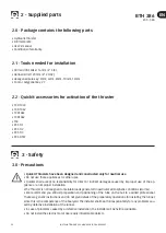 Preview for 20 page of Quick BTH 386 C00 Installation And Use Manual