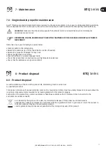 Preview for 17 page of Quick BTQ 110 Installation And User Manual