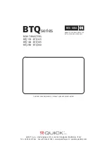 Preview for 40 page of Quick BTQ Series Installation And Use Manual