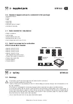 Preview for 25 page of Quick BTR140 Series Installation And Use Manual