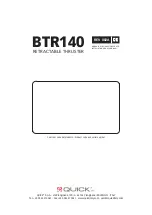 Preview for 44 page of Quick BTR140 Series Installation And Use Manual