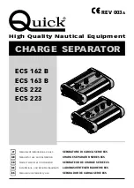 Preview for 1 page of Quick ECS Series Manual For Use And Installation