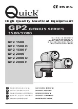 Quick GP2 1500 Manual Of Installation And Use preview