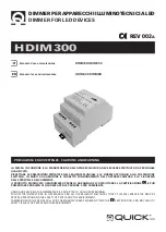 Предварительный просмотр 1 страницы Quick HDIM300 Manual Of Use And Maintenance