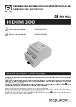 Quick HDIM300 Manual Of Use And Maintenance предпросмотр