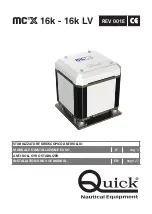 Предварительный просмотр 1 страницы Quick MC2X 16k Installation And Use Manual