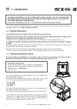 Preview for 34 page of Quick mc2X 40k Installation & Use Manual