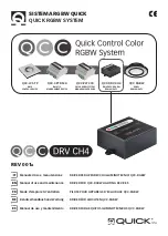 Preview for 1 page of Quick QCC DRV CH4 Manual Of Use And Maintenance