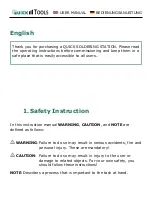 Preview for 15 page of Quick QUTS1100 User Manual