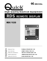 Preview for 1 page of Quick RDS 1520 User Manual