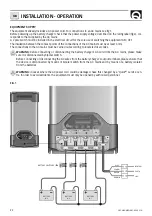 Предварительный просмотр 22 страницы Quick SBC NRG Series Manual Of Installation And Use