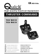 Preview for 1 page of Quick TCD 1022 D Manual For Use And Installation