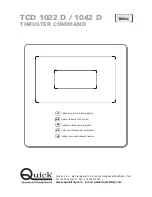 Preview for 56 page of Quick TCD 1022 D Manual For Use And Installation