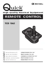 Preview for 1 page of Quick TCD 1062 Manual For Use And Installation