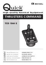 Quick THRUSTERS COMMAND Manual For Use And Installation preview