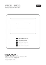 Preview for 36 page of Quick WCD 1022 Manual Of Installation And Use