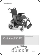 Quickie F35 R2 Instructions For Use Manual preview