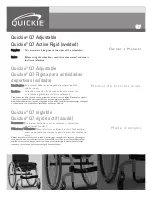 Preview for 1 page of Quickie Q7 Active Rigid (welded) Owner'S Manual