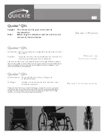 Preview for 1 page of Quickie QXi Owner'S Manual