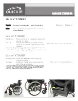 Quickie XTENDER Owner'S Manual preview