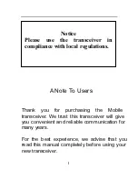 Preview for 2 page of Quicksilver 2M 70CM User Manual