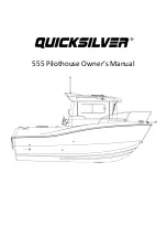 Предварительный просмотр 1 страницы Quicksilver 555 Pilothouse Owner'S Manual