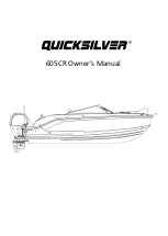 Предварительный просмотр 1 страницы Quicksilver 605CR Owner'S Manual