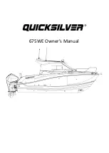 Quicksilver 675WE Owner'S Manual preview