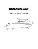 Preview for 1 page of Quicksilver 810 Arvor Owner'S Manual