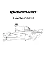 Quicksilver 855WE Owner'S Manual preview